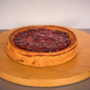 Pastel de Queso con Sauco